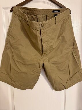 Claiborne Men's Khaki Flat Front Casual Shorts
